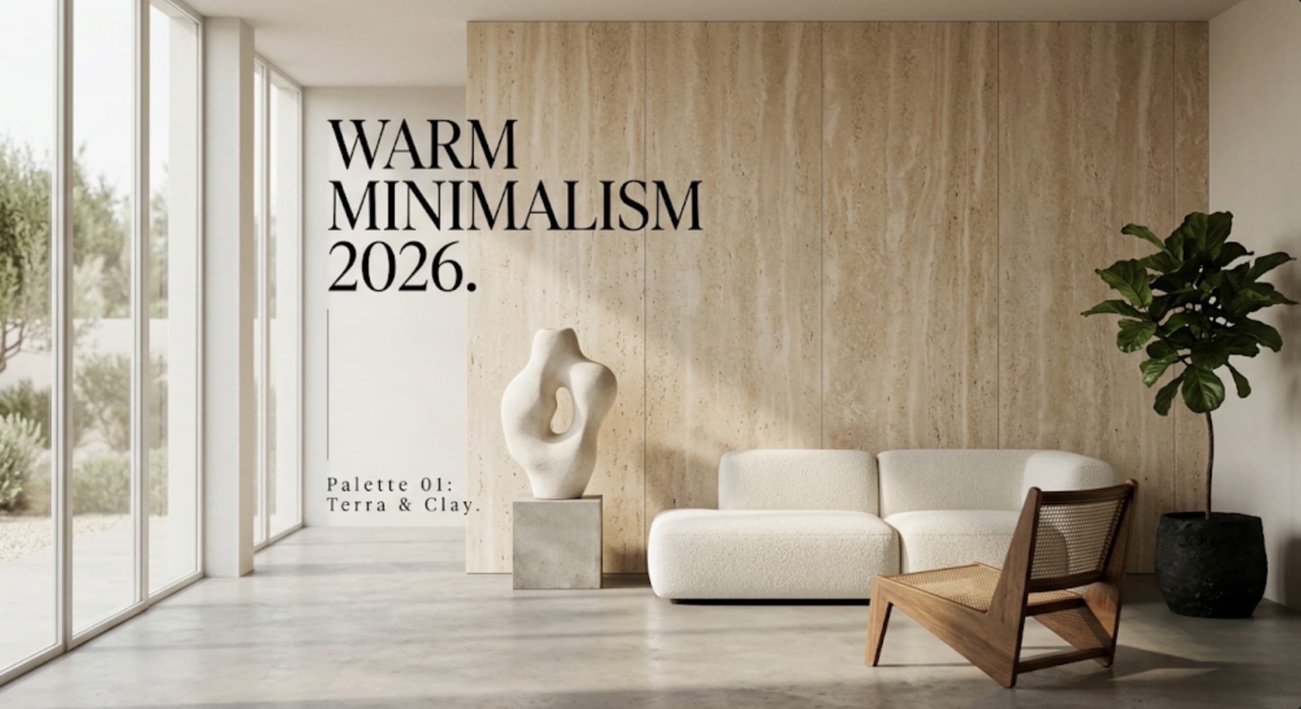 Warm Minimalism: The 5 Color Palettes for 2026